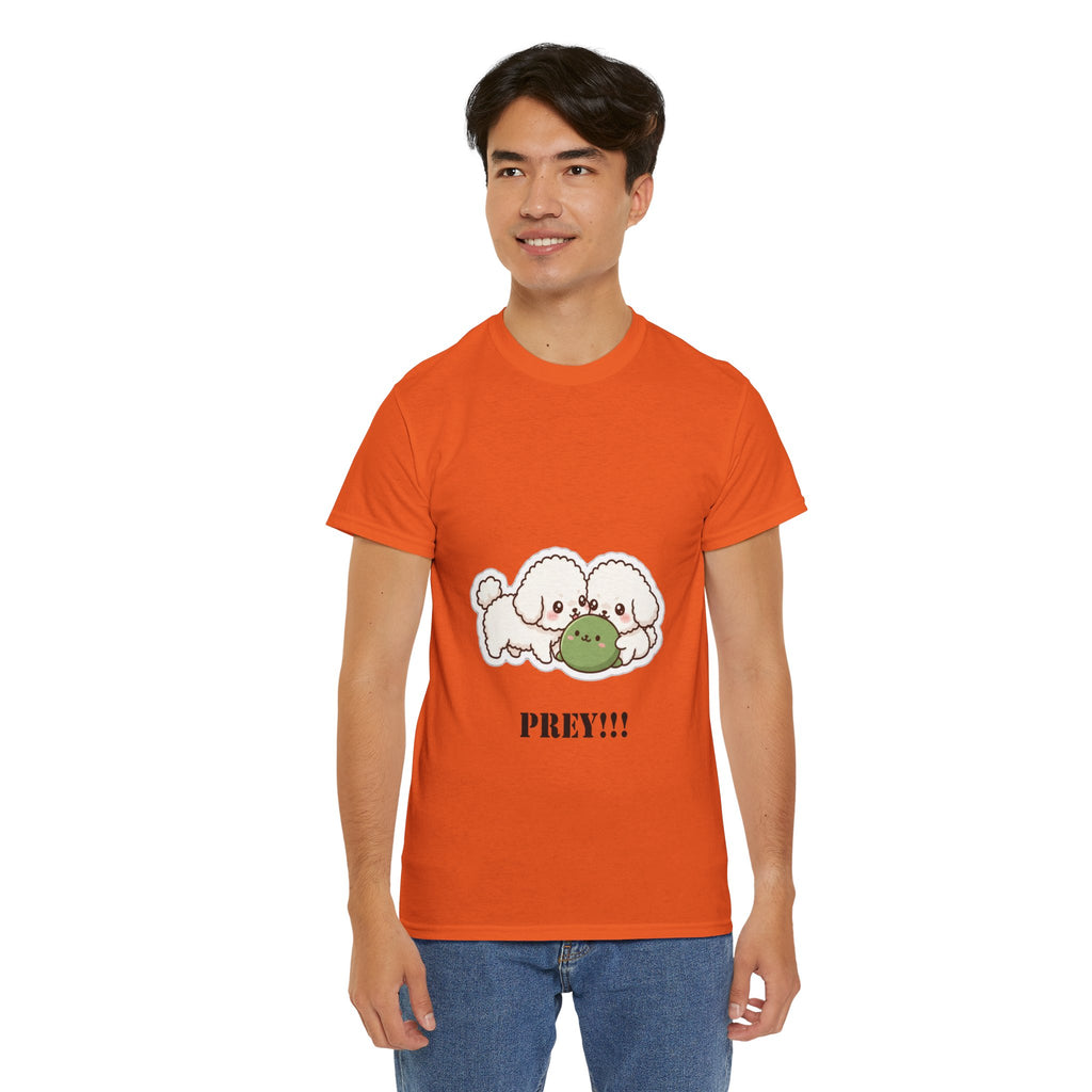 Cute Dogs Playing With Frog "PREY!!!" Tee