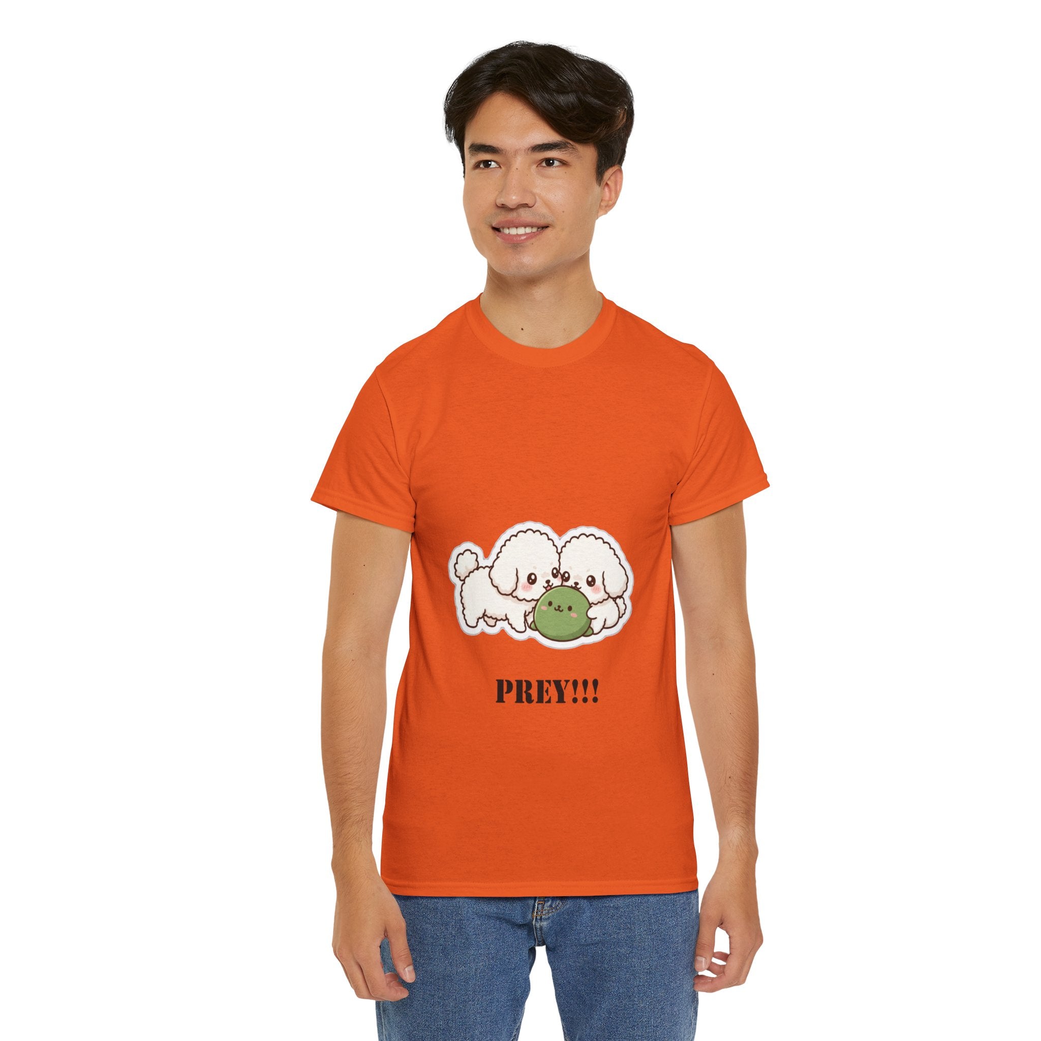 Cute Dogs Playing With Frog "PREY!!!" Tee