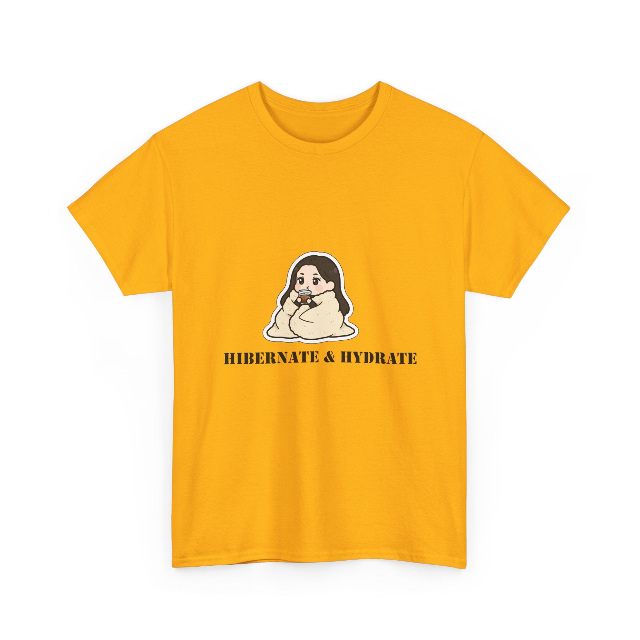 Hibernate & Hydrate Tee — Cozy Sloth Graphic T-Shirt