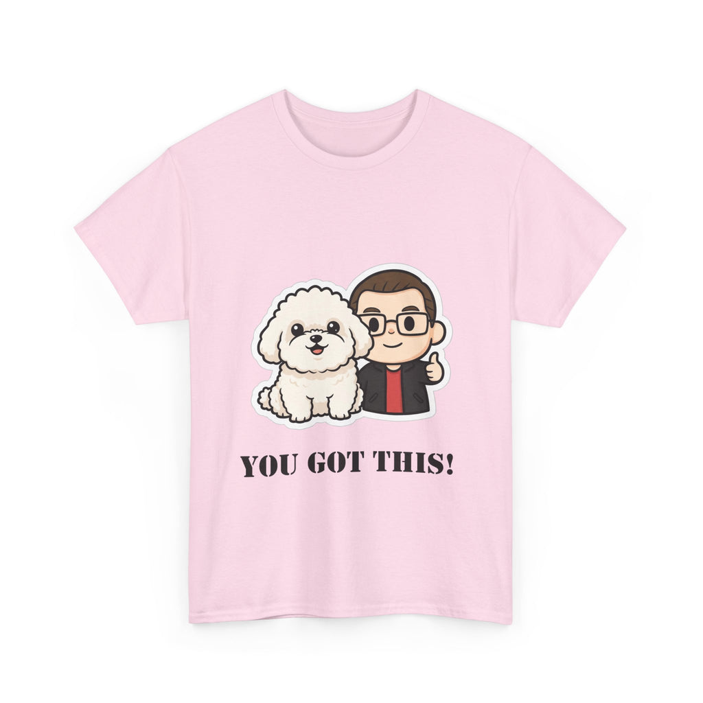 You Got This! Cute Dog & Person Motivational T‑Shirt