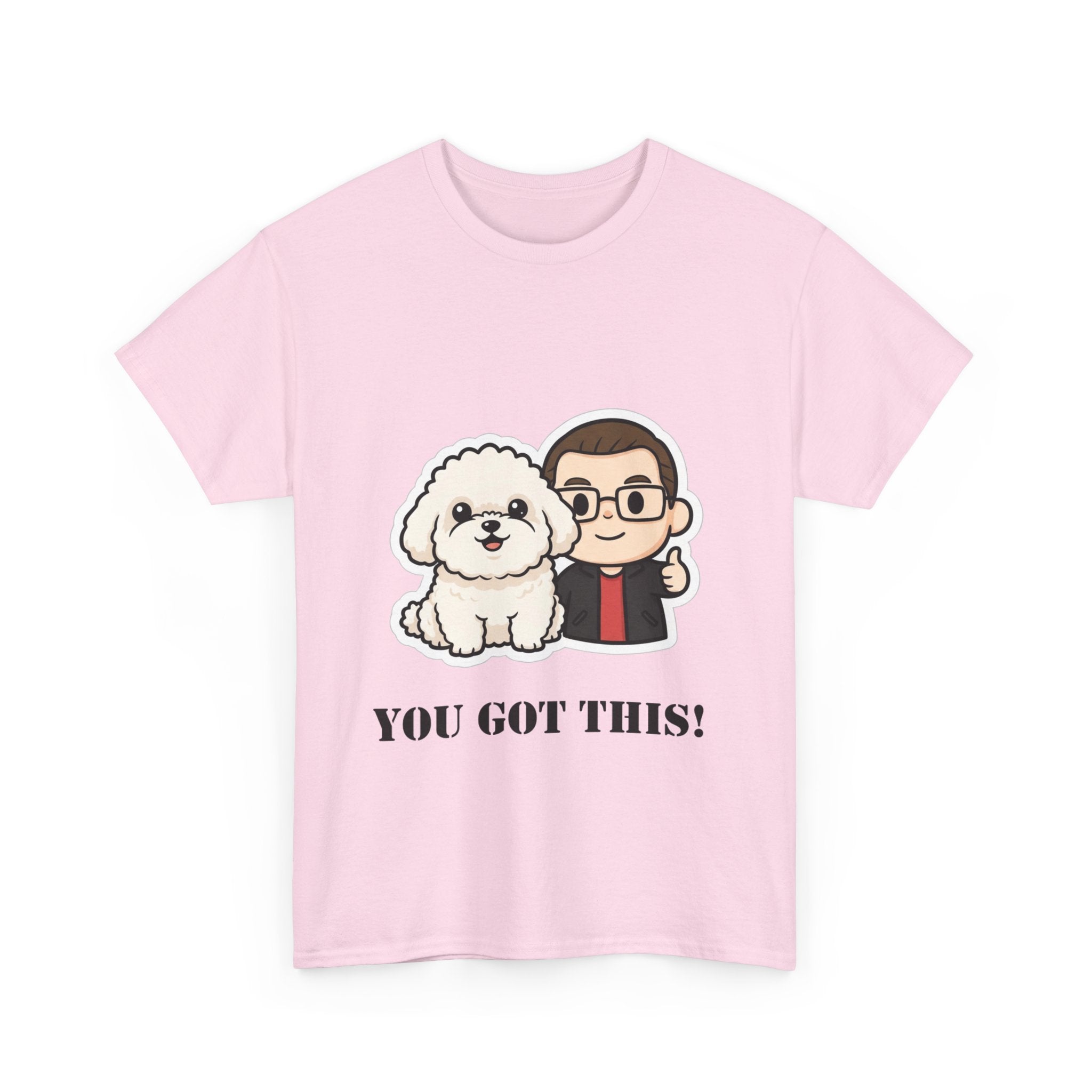 You Got This! Cute Dog & Person Motivational T‑Shirt