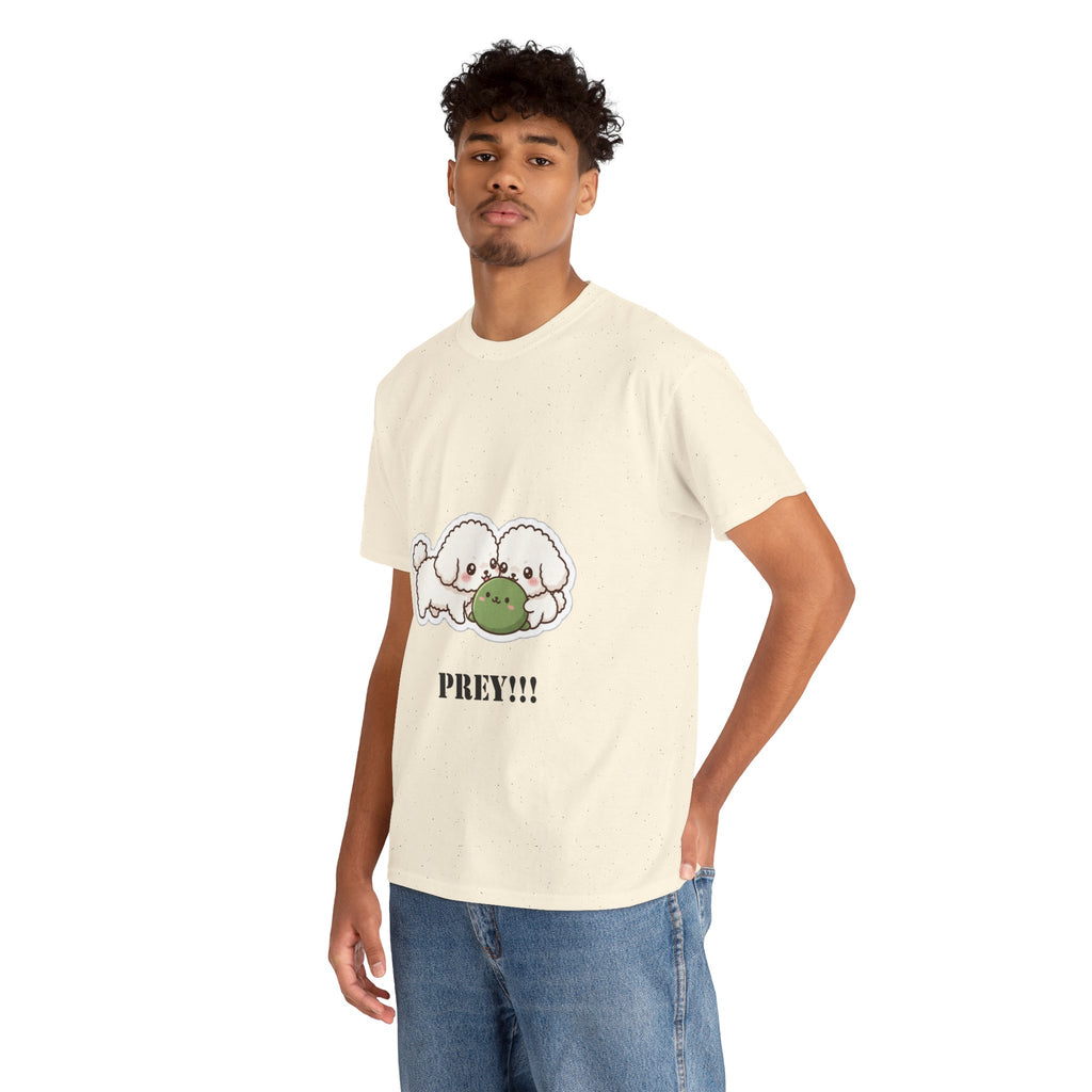 Cute Dogs Playing With Frog "PREY!!!" Tee