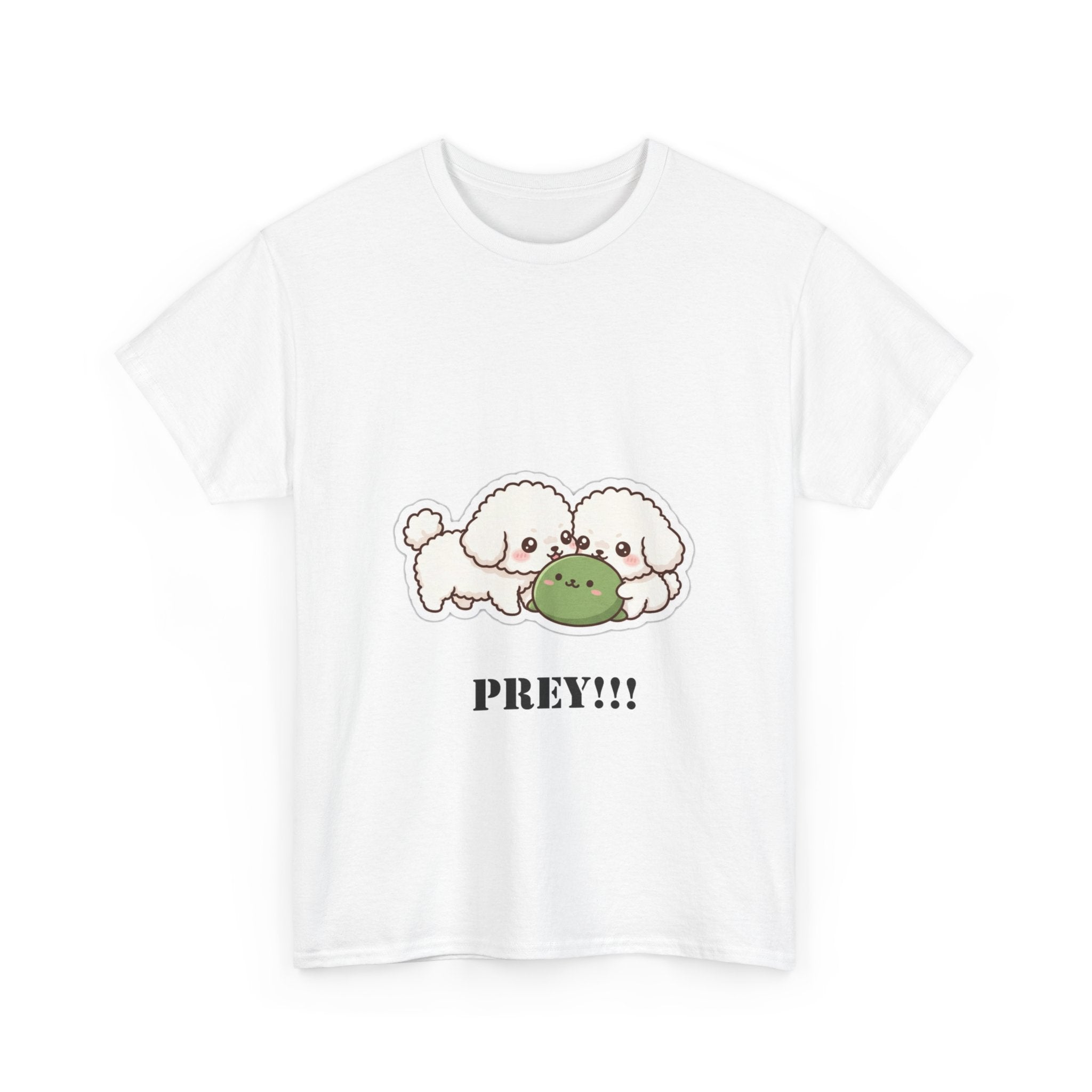 Cute Dogs Playing With Frog "PREY!!!" Tee