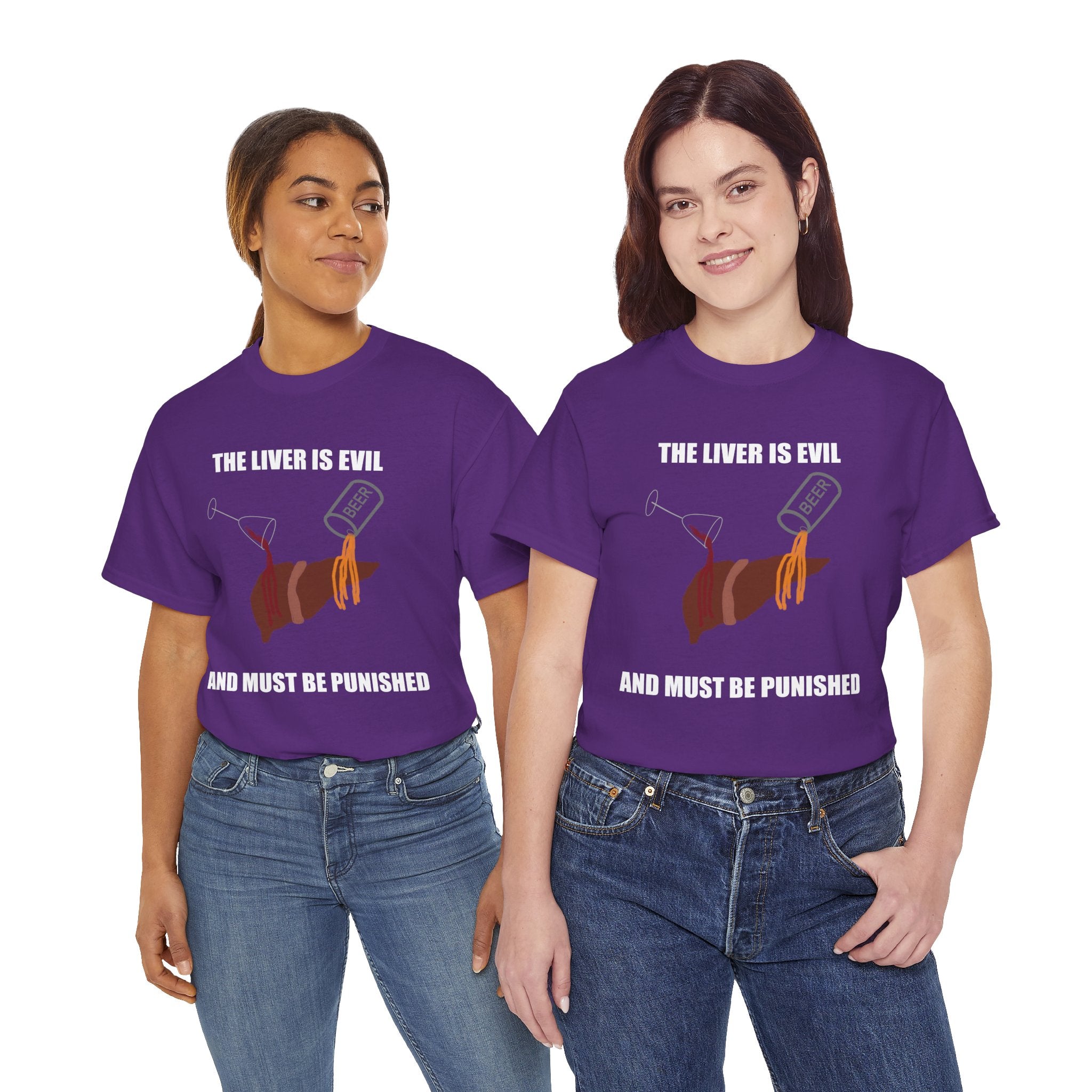 T-Shirt — “The Liver Is Evil and Must Be Punished” Graphic Tee