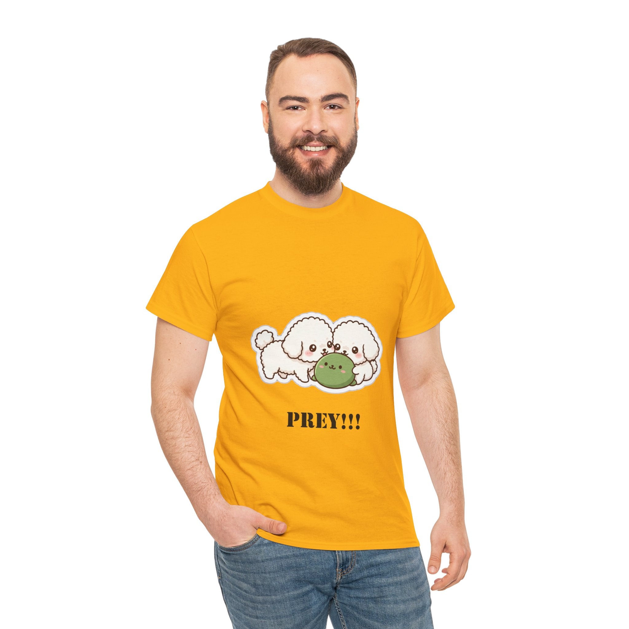 Cute Dogs Playing With Frog "PREY!!!" Tee