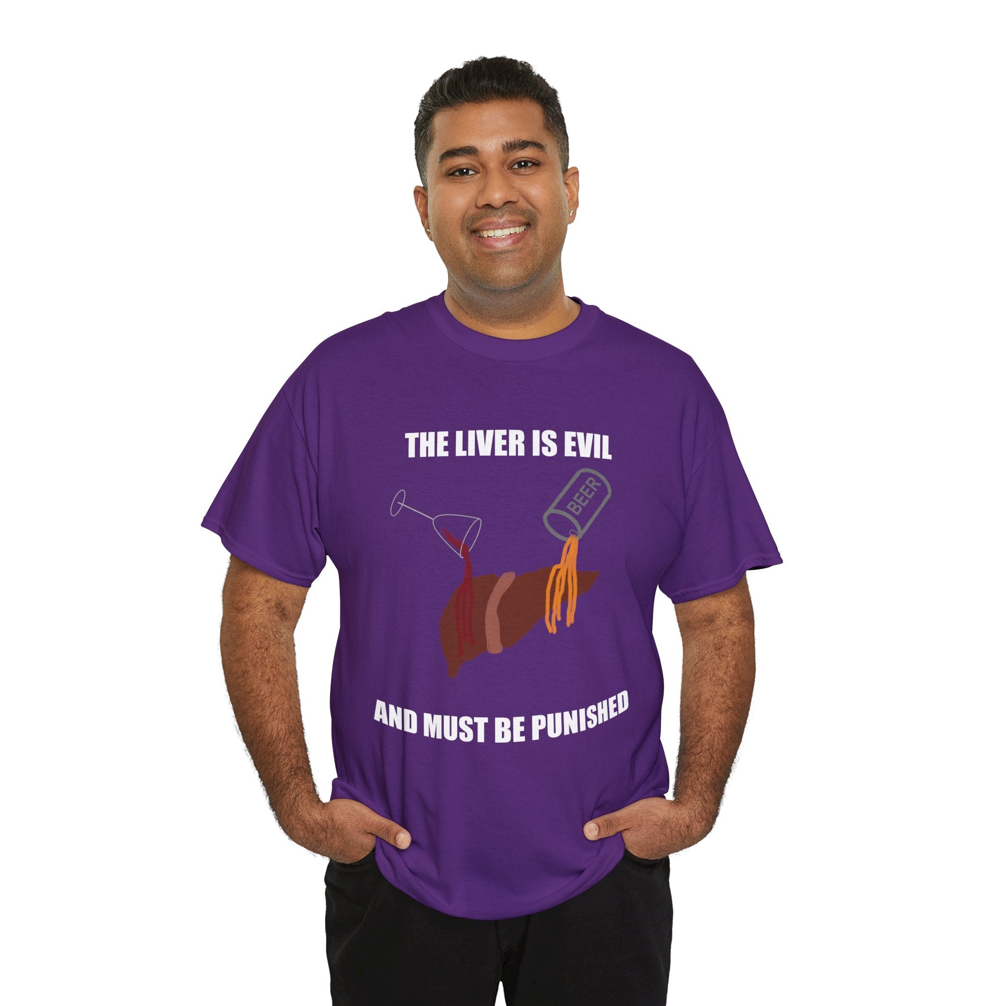 T-Shirt — “The Liver Is Evil and Must Be Punished” Graphic Tee