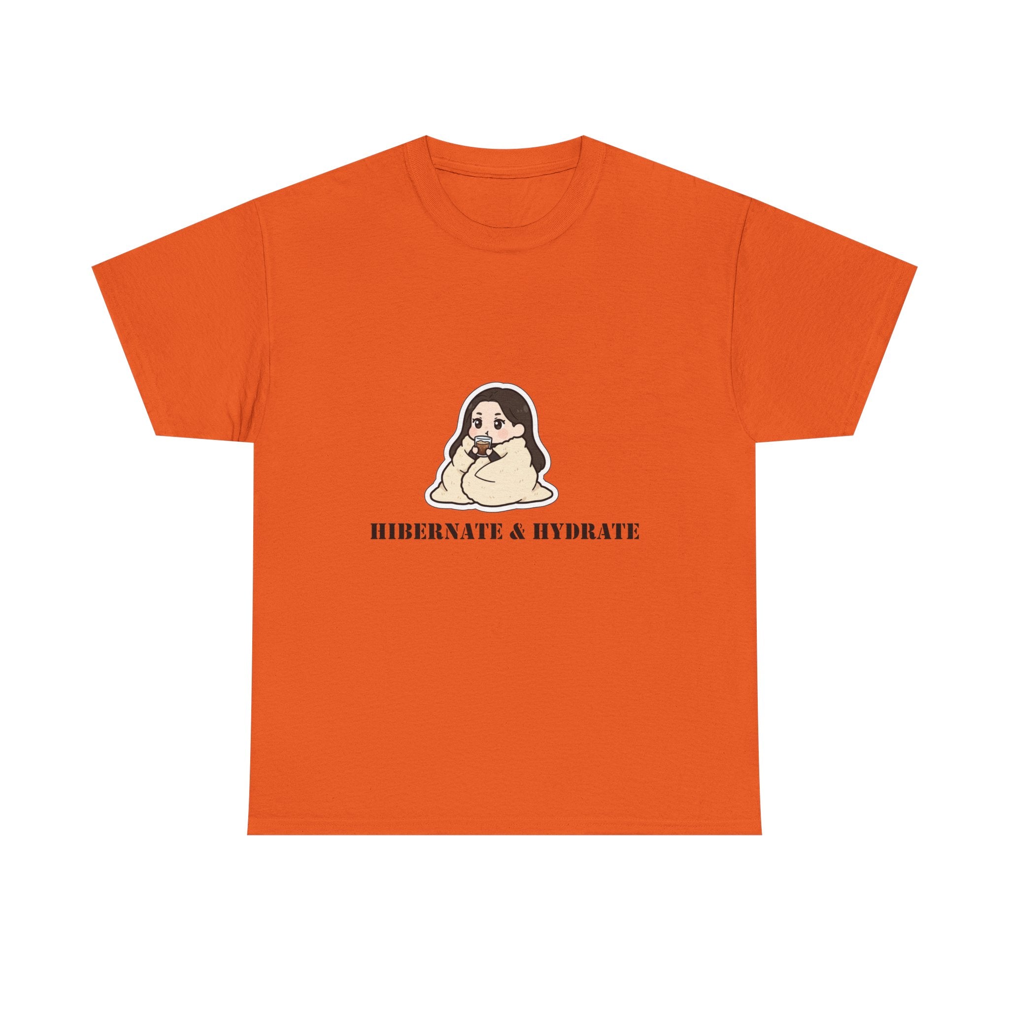 Hibernate & Hydrate Tee — Cozy Sloth Graphic T-Shirt