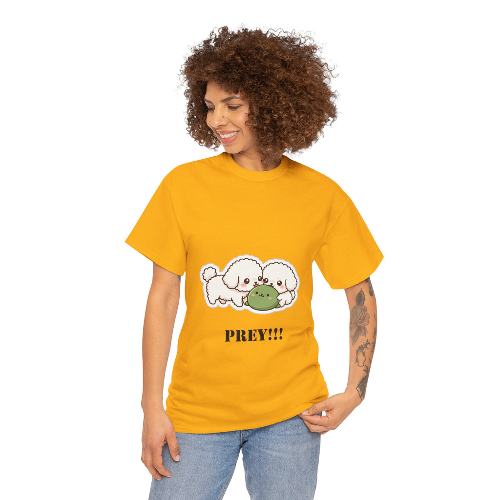 Cute Dogs Playing With Frog "PREY!!!" Tee