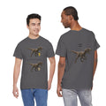 "Distanceraptor Over Timeraptor Equals Velociraptor" Tee — Funny Physics Pun Shirt for Science Teachers & Nerds