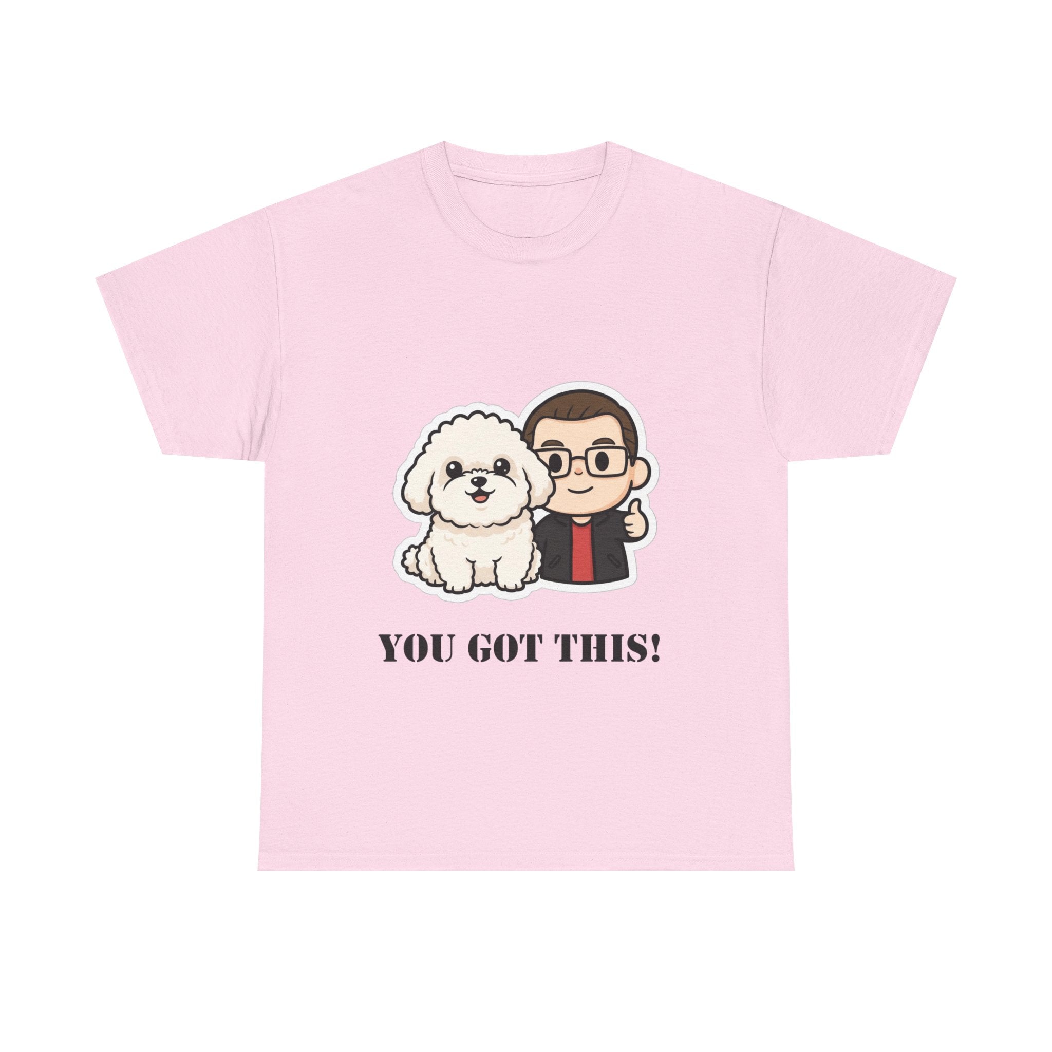 You Got This! Cute Dog & Person Motivational T‑Shirt