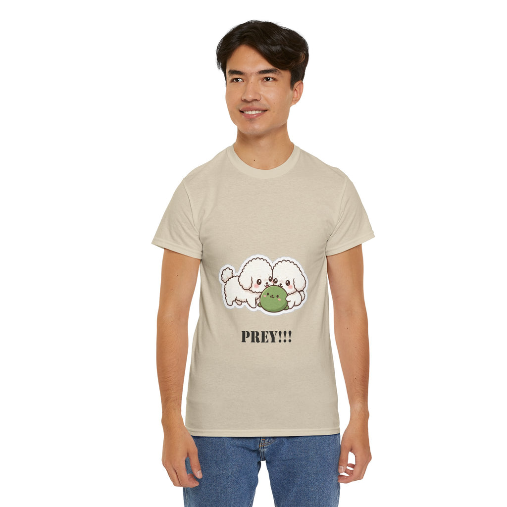 Cute Dogs Playing With Frog "PREY!!!" Tee