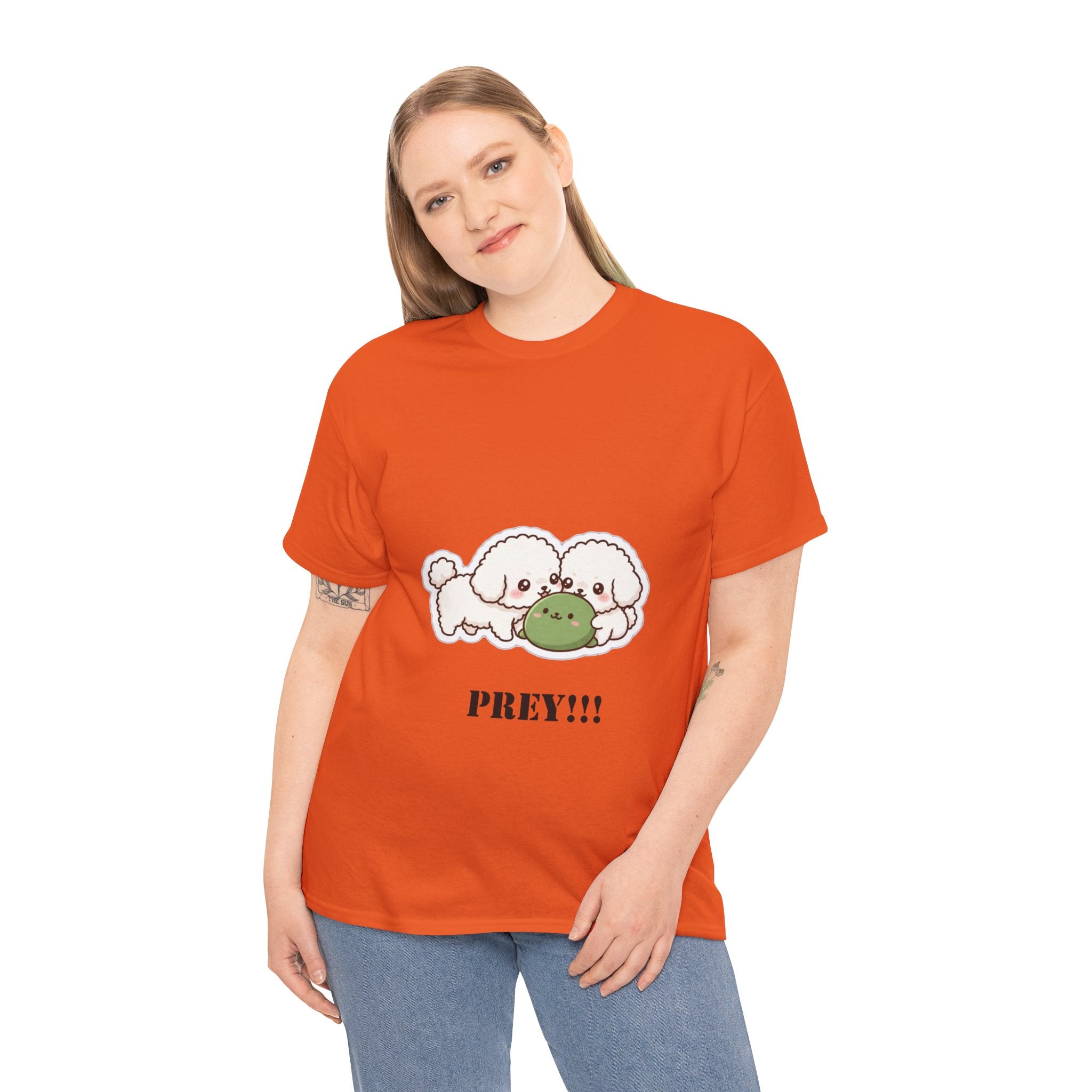 Cute Dogs Playing With Frog "PREY!!!" Tee