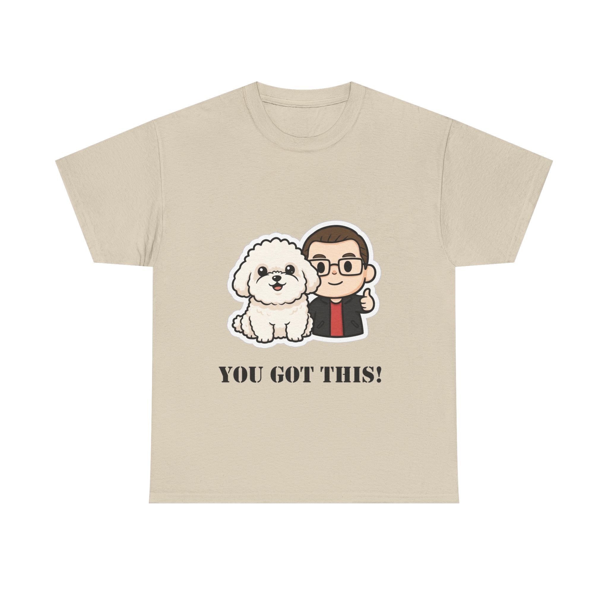 You Got This! Cute Dog & Person Motivational T‑Shirt