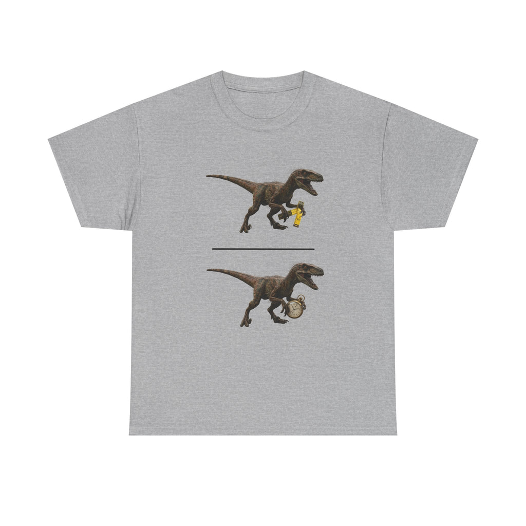 Distanceraptor over Timeraptor equals Velociraptor T-Shirt | Dinosaur Illustration Tee