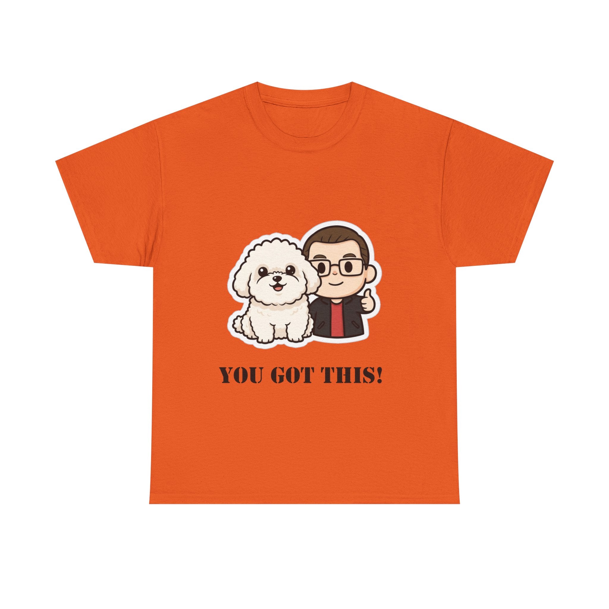 You Got This! Cute Dog & Person Motivational T‑Shirt