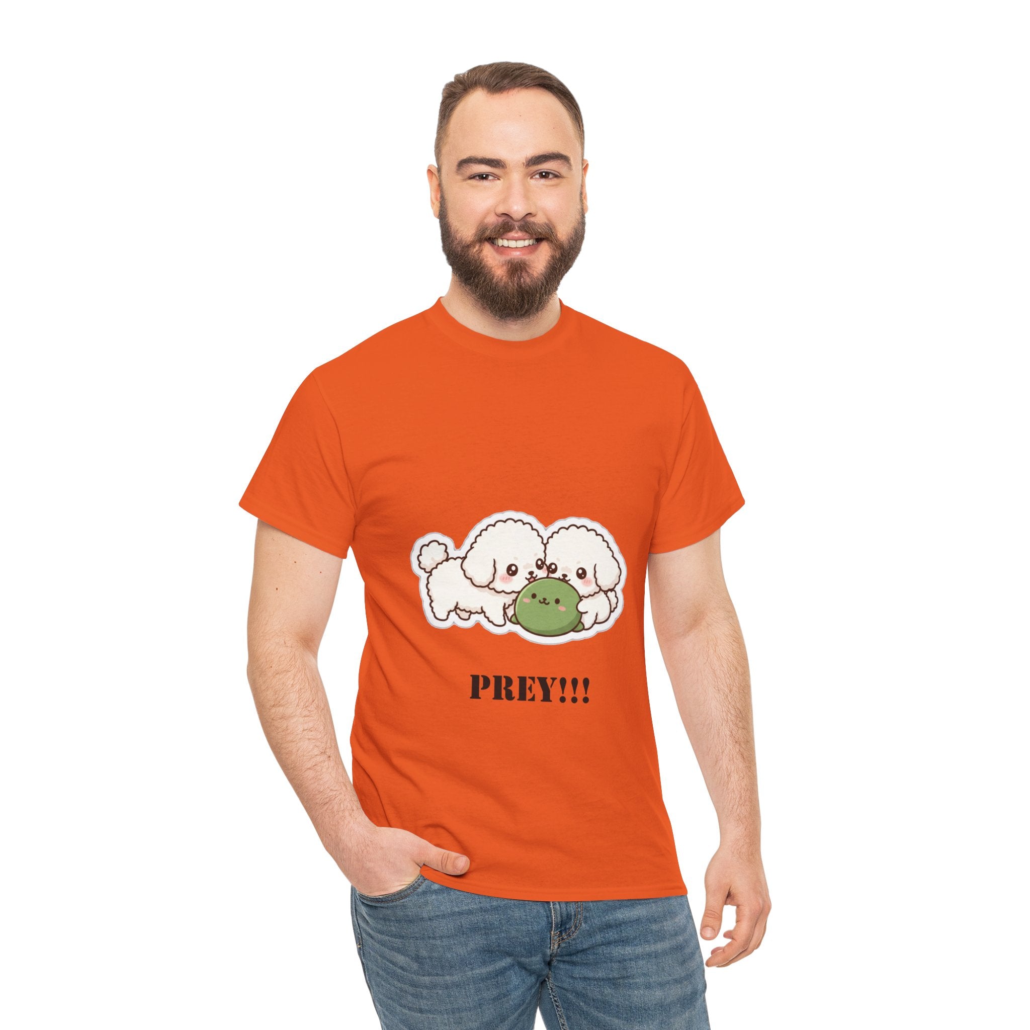 Cute Dogs Playing With Frog "PREY!!!" Tee