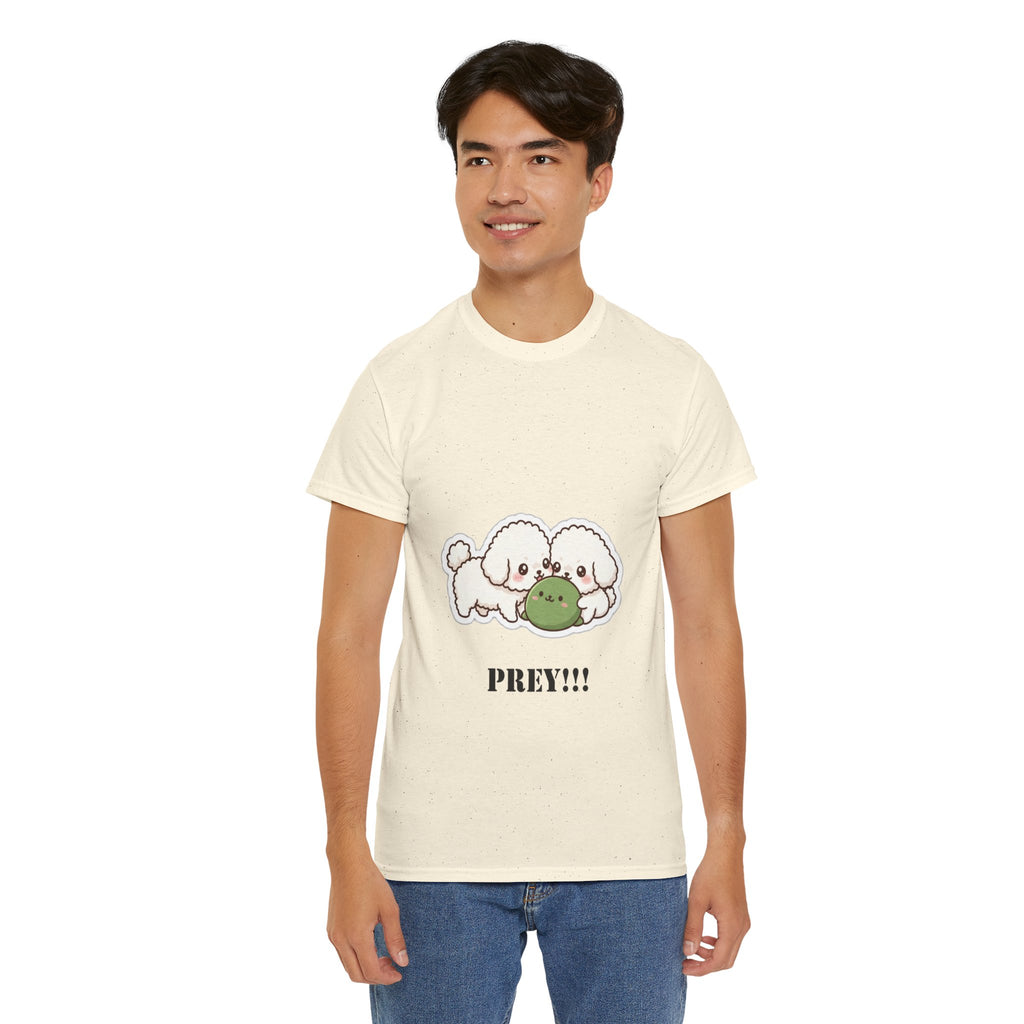 Cute Dogs Playing With Frog "PREY!!!" Tee