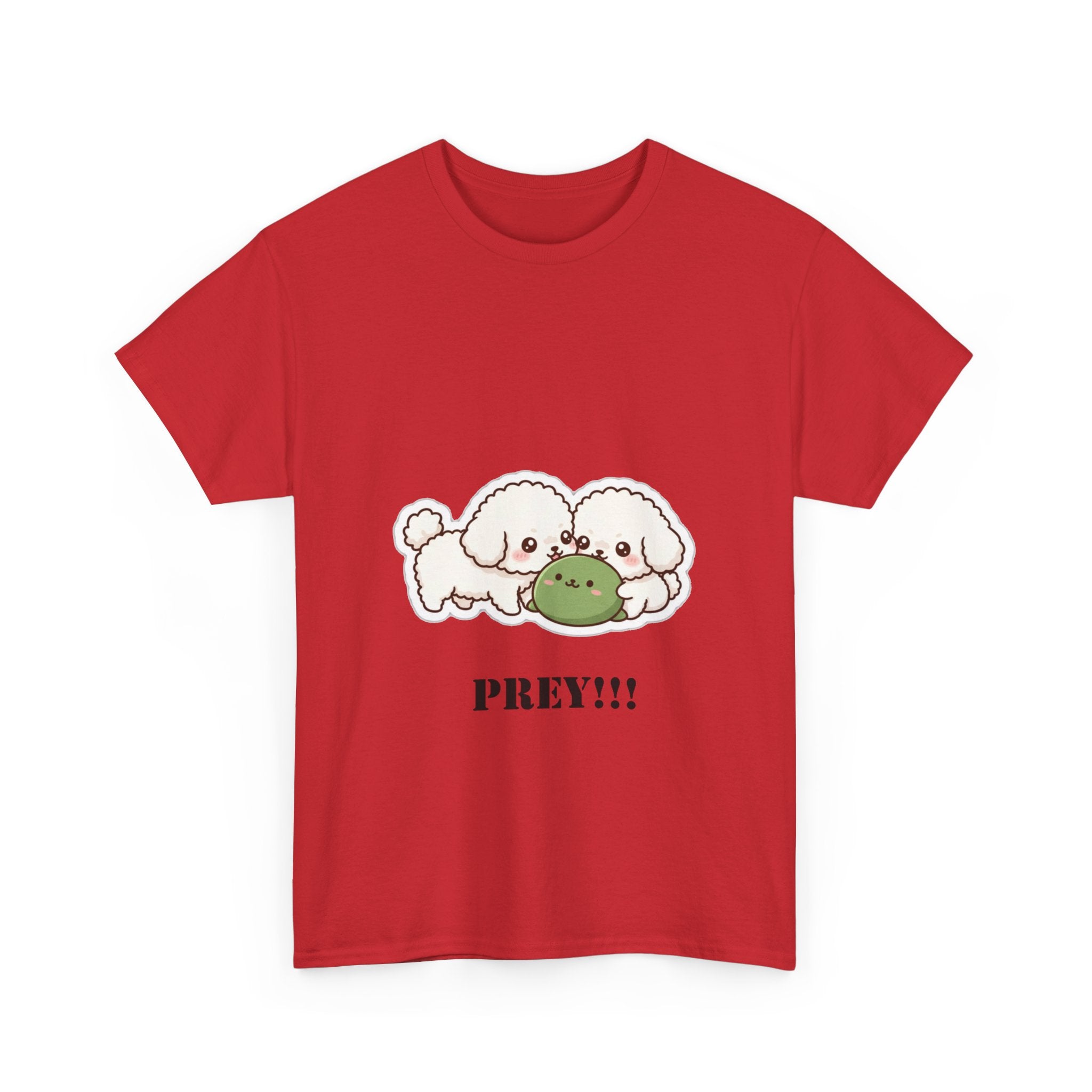 Cute Dogs Playing With Frog "PREY!!!" Tee