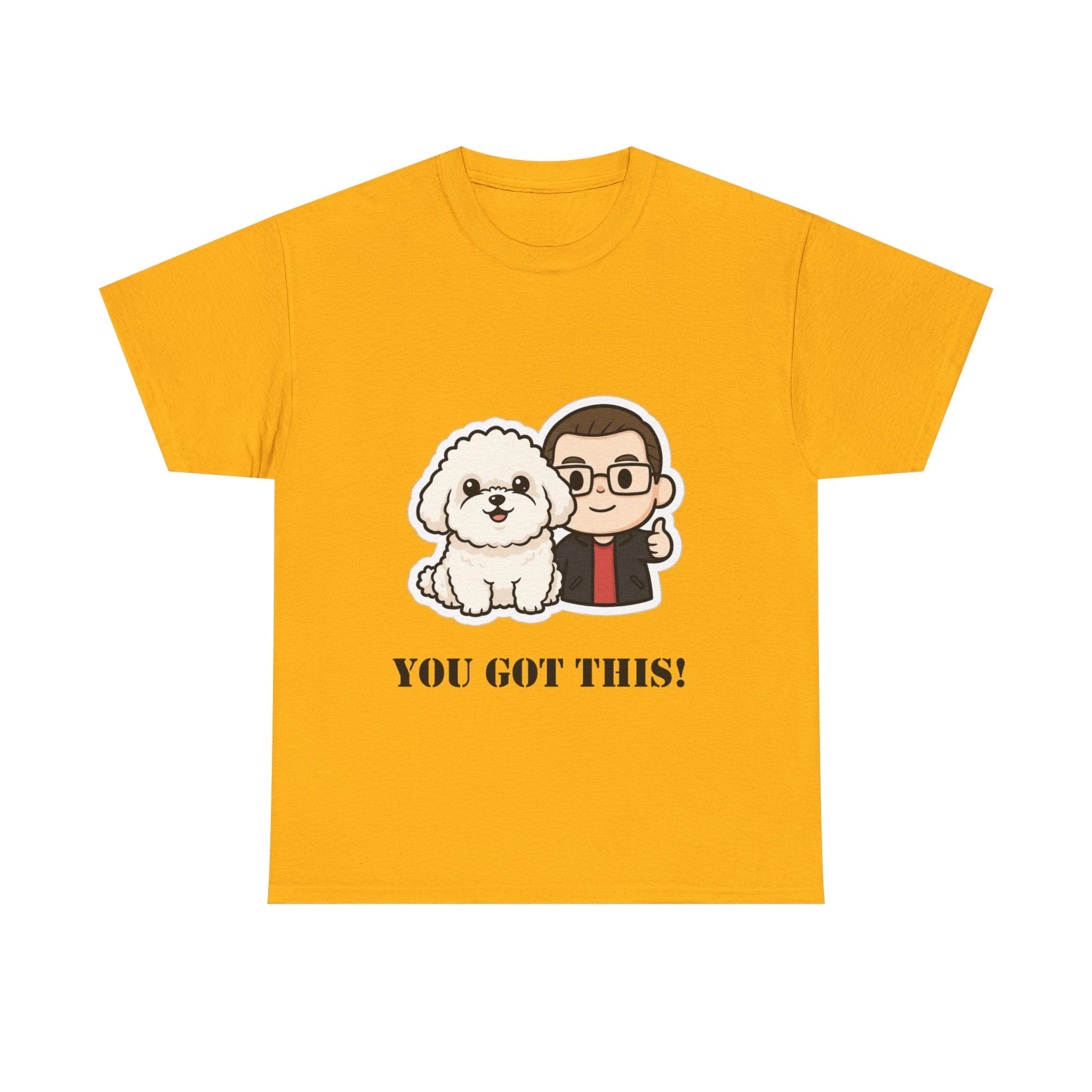 You Got This! Cute Dog & Person Motivational T‑Shirt