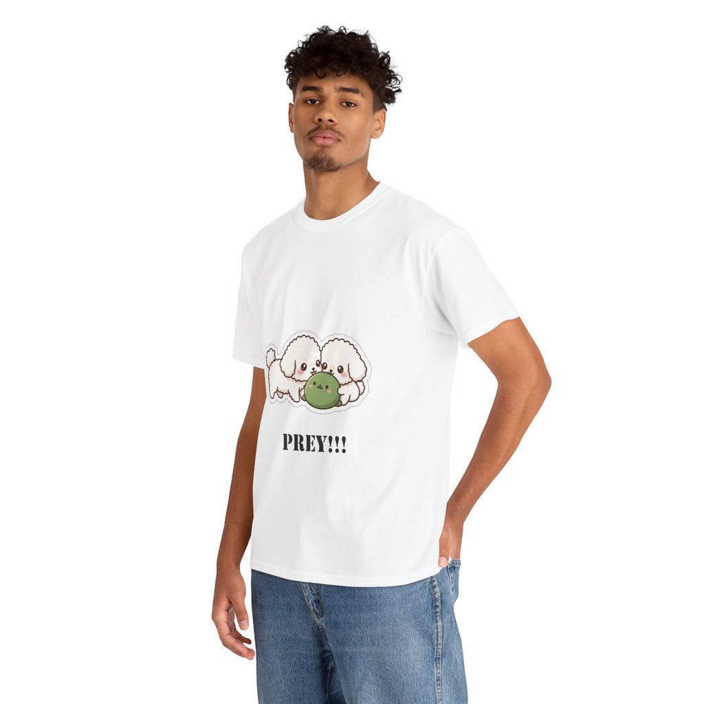 Cute Dogs Playing With Frog "PREY!!!" Tee