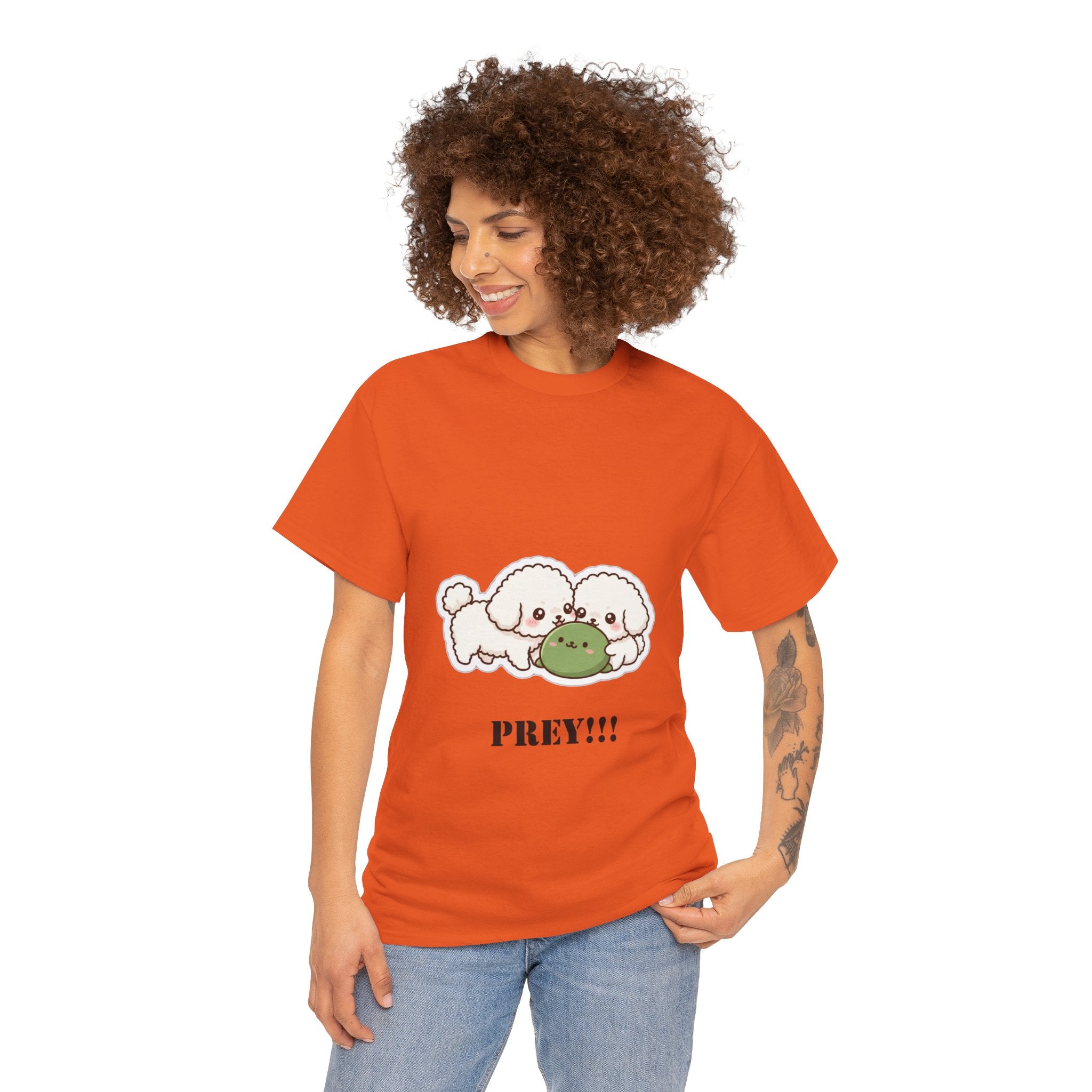 Cute Dogs Playing With Frog "PREY!!!" Tee