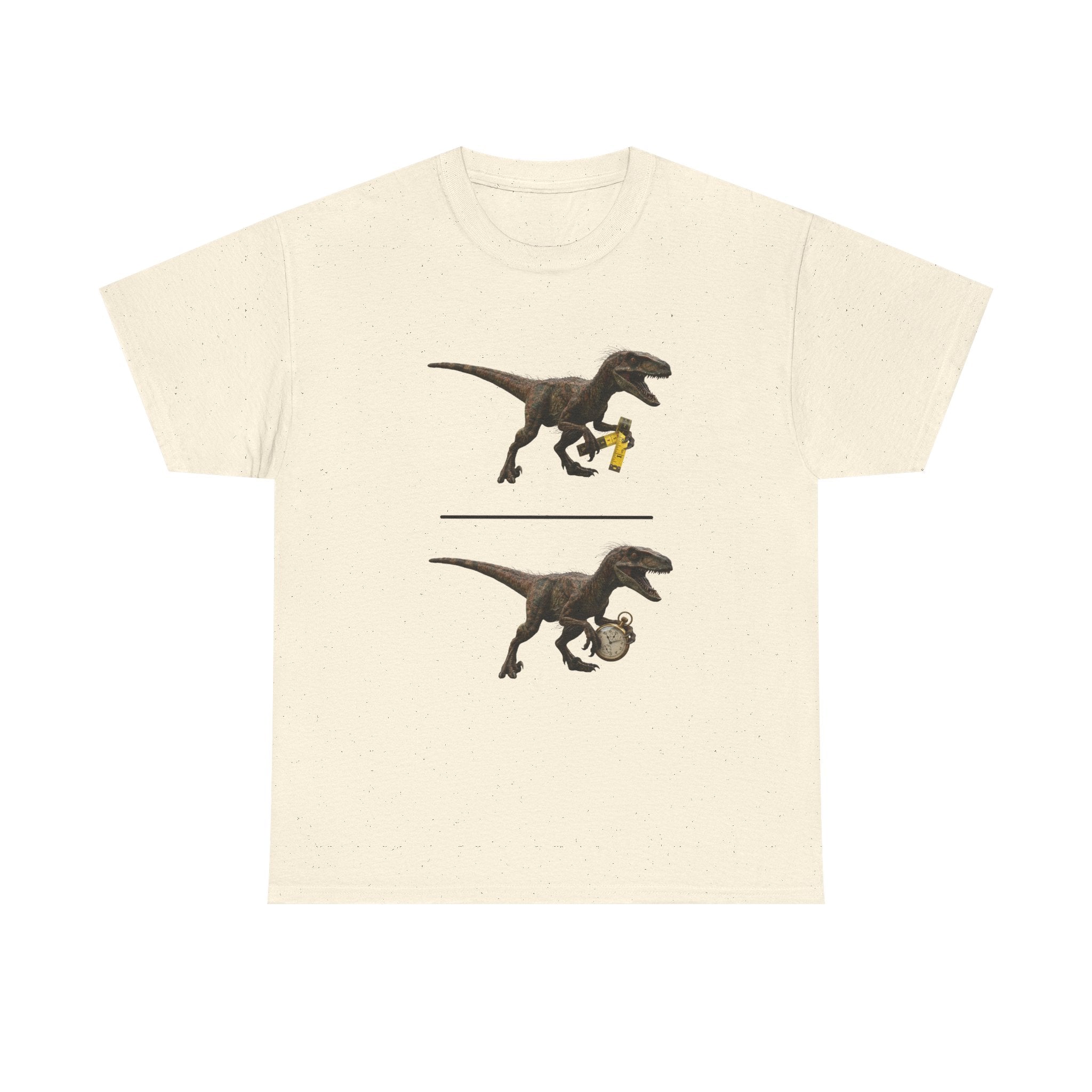 Distanceraptor over Timeraptor equals Velociraptor T-Shirt | Dinosaur Illustration Tee