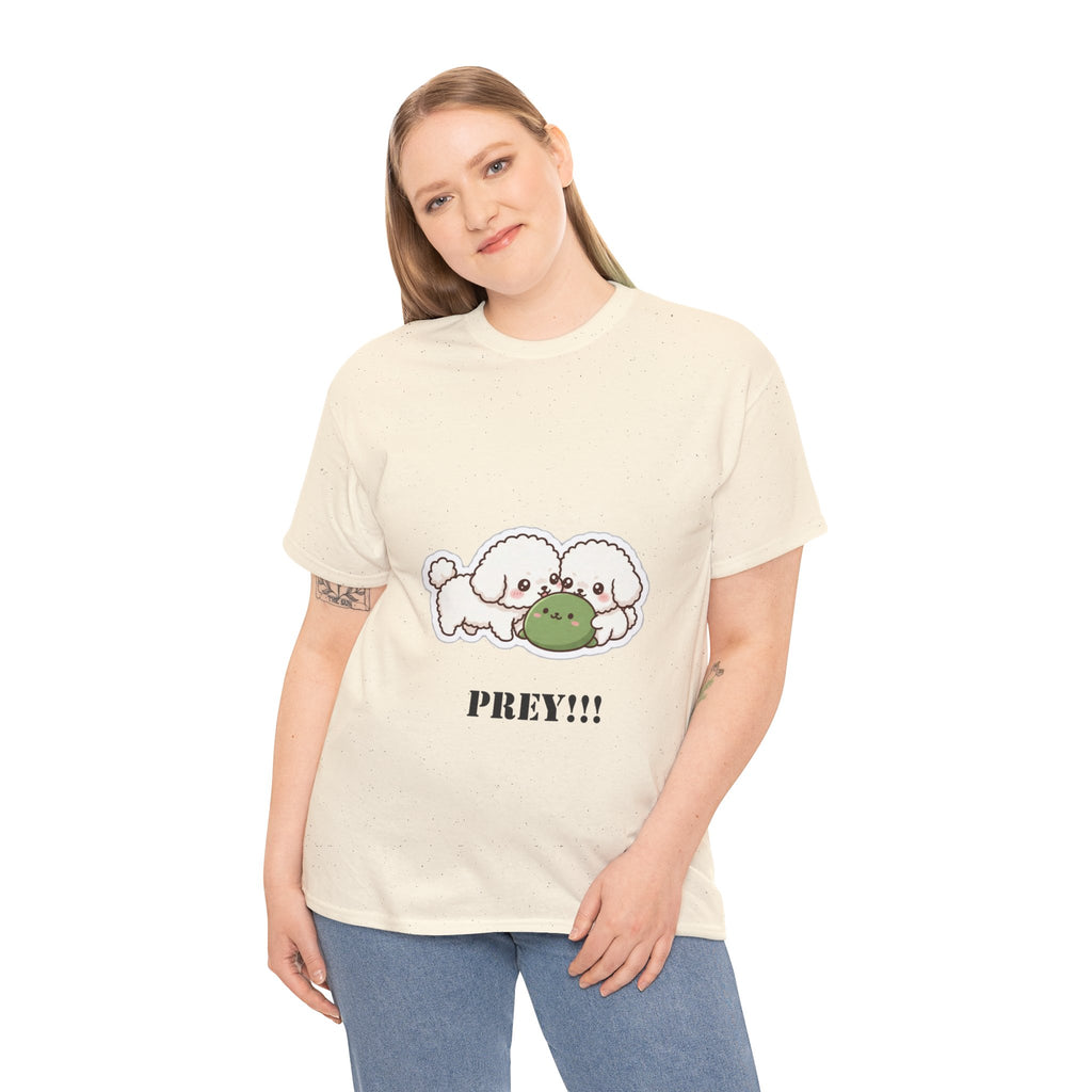 Cute Dogs Playing With Frog "PREY!!!" Tee