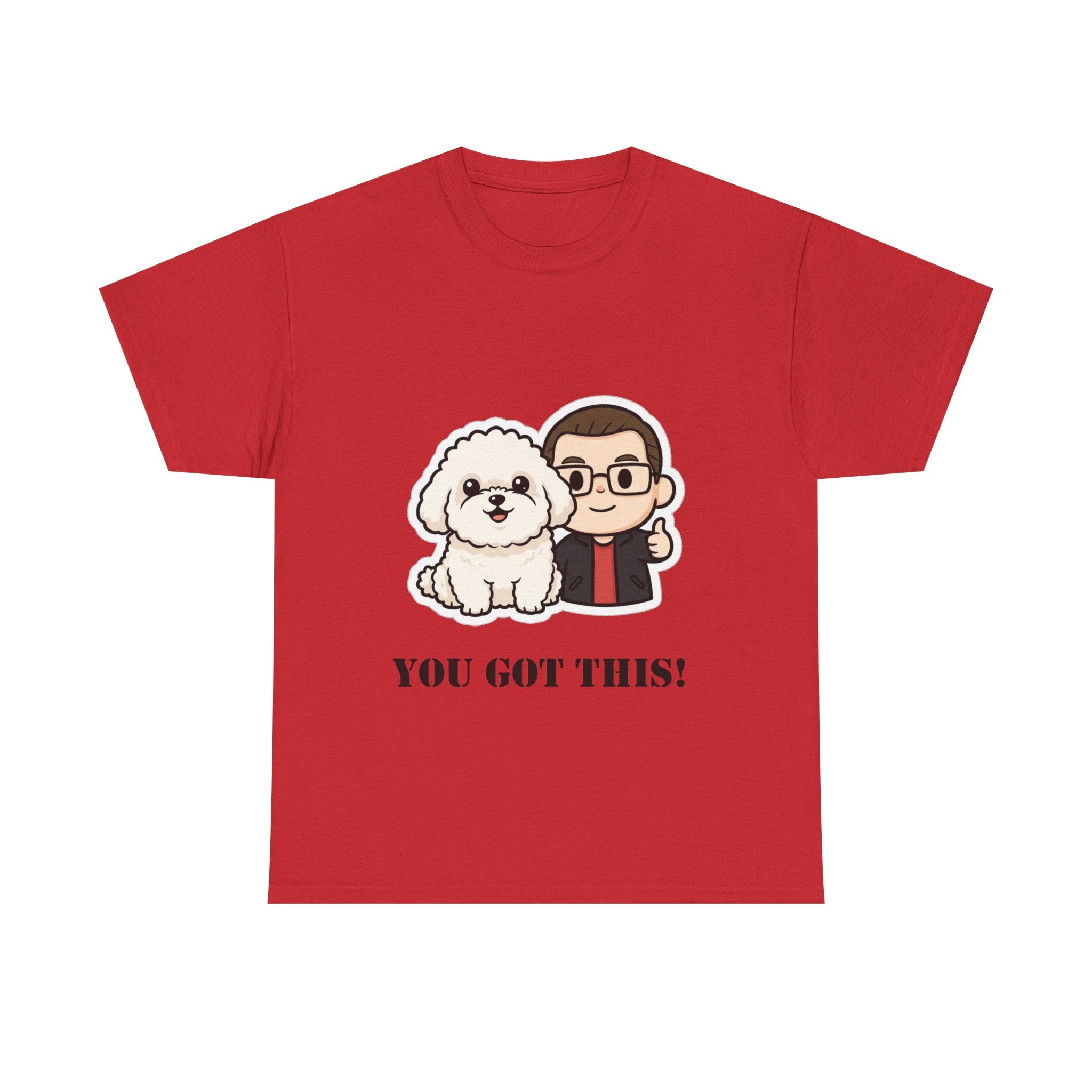 You Got This! Cute Dog & Person Motivational T‑Shirt