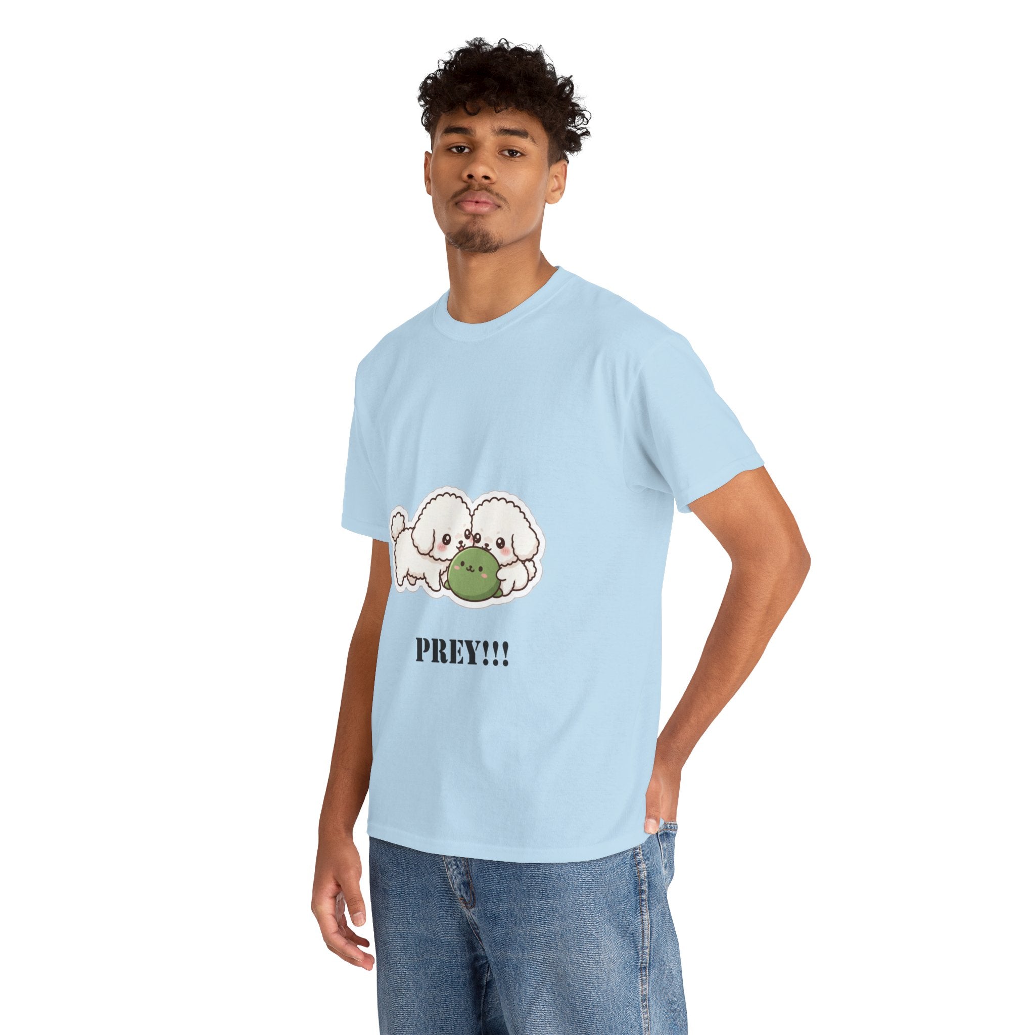 Cute Dogs Playing With Frog "PREY!!!" Tee
