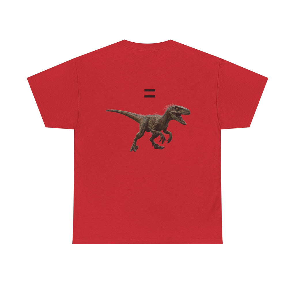Distanceraptor over Timeraptor equals Velociraptor T-Shirt | Dinosaur Illustration Tee