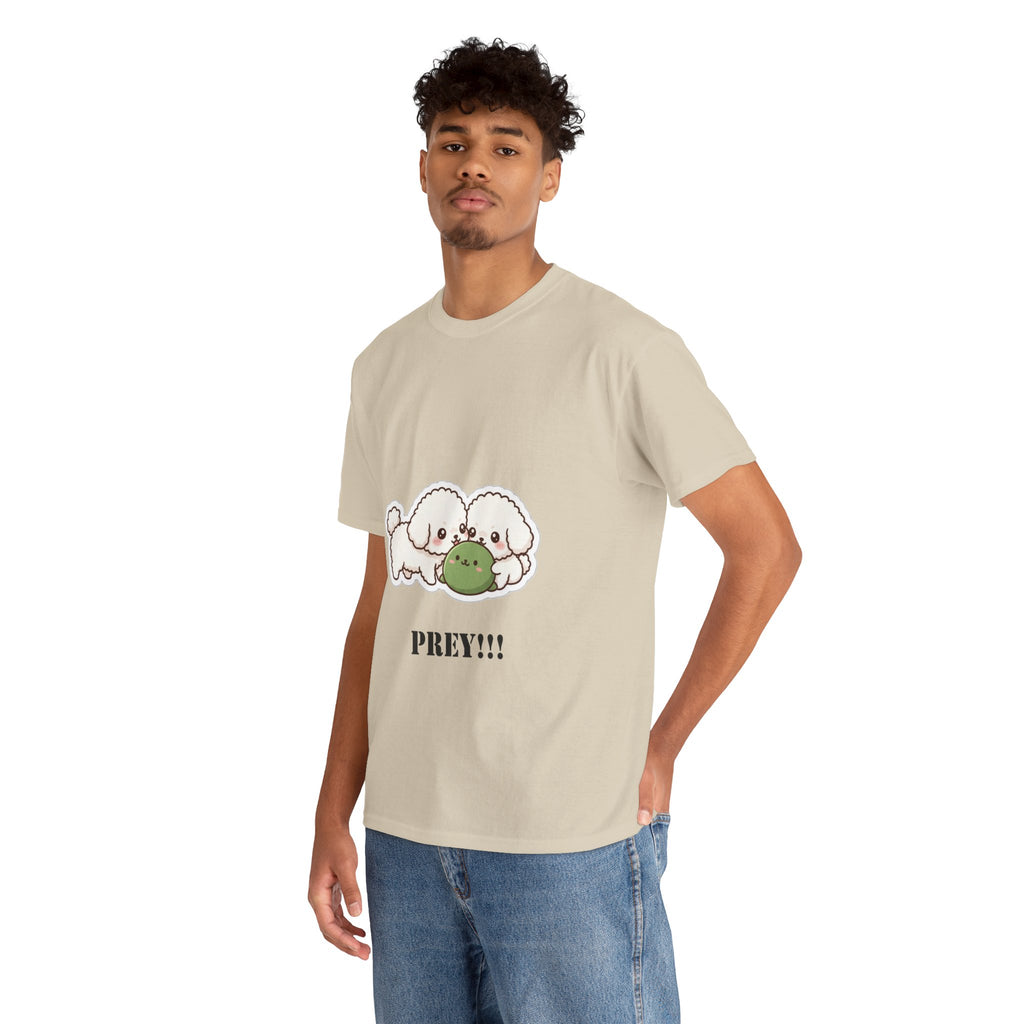 Cute Dogs Playing With Frog "PREY!!!" Tee