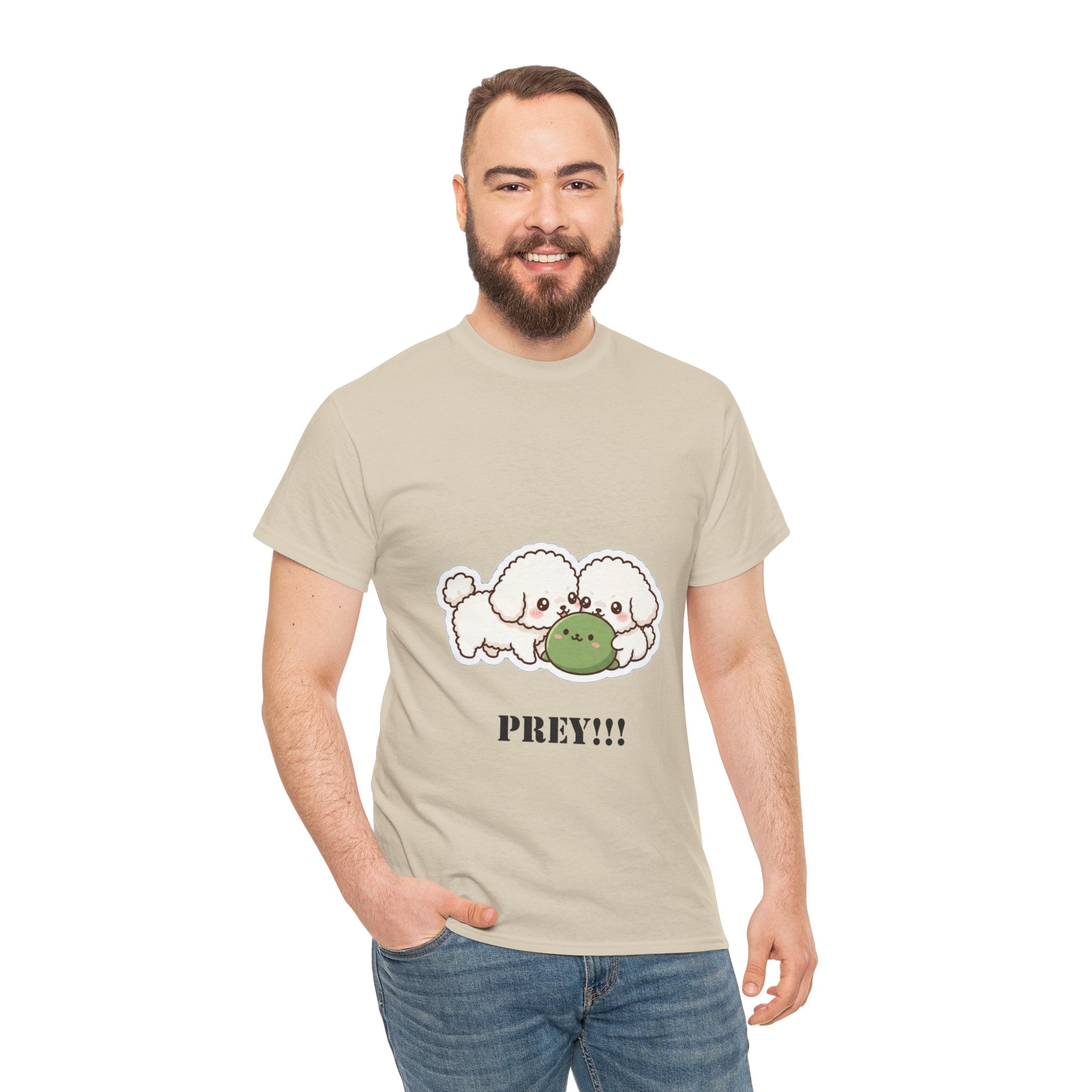 Cute Dogs Playing With Frog "PREY!!!" Tee