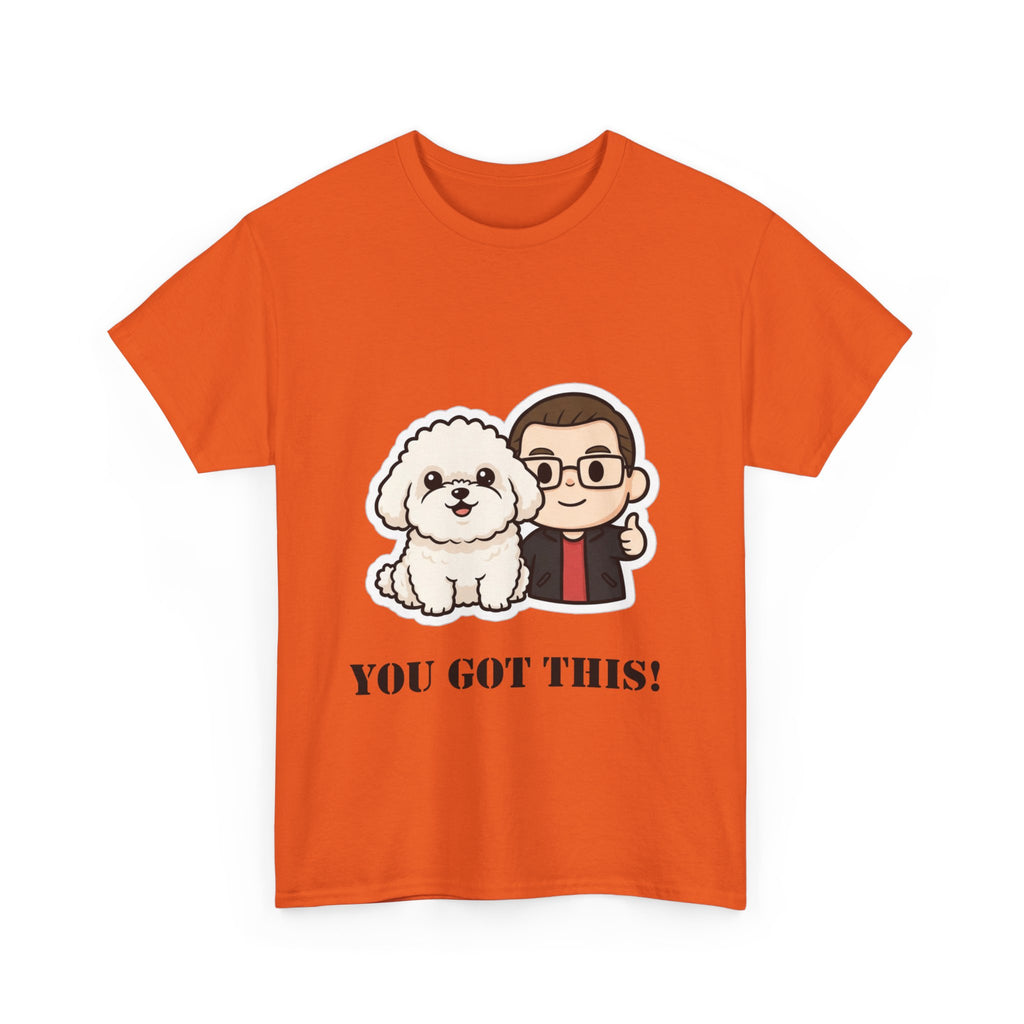 You Got This! Cute Dog & Person Motivational T‑Shirt